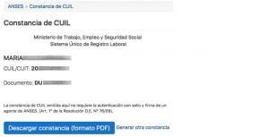 Obtener Constancia De Cuil | ANSES | Ayuda Trámites